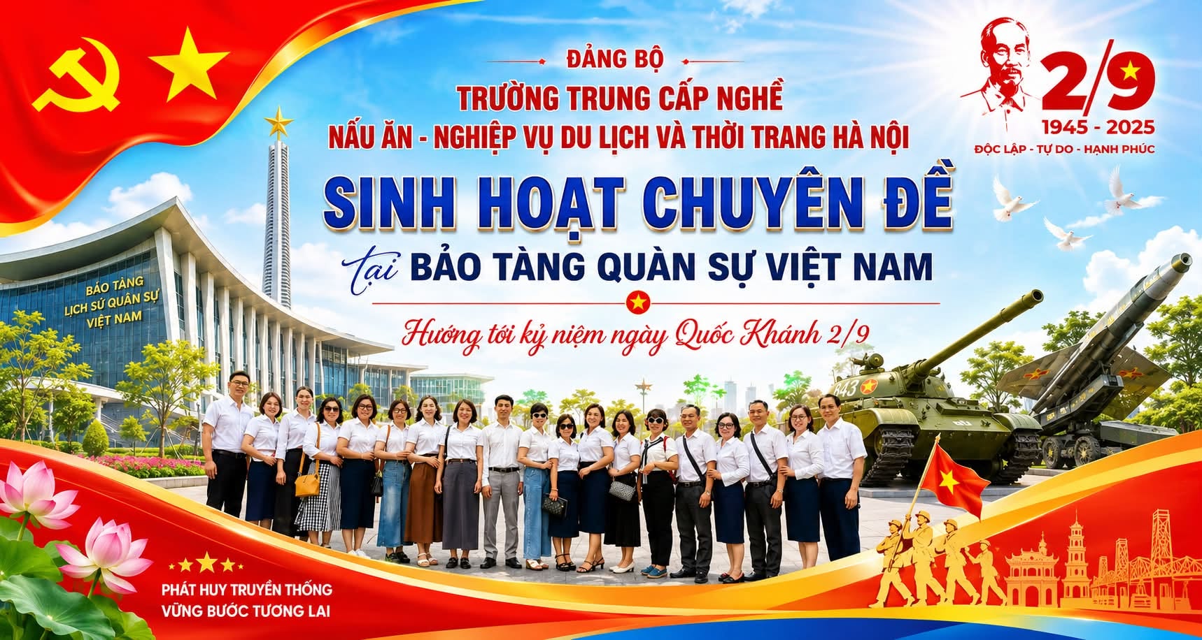 ĐẢNG BỘ TRƯỜNG TCN NẤU ĂN -NVDL & TT HÀ NỘI - SINH HOẠT CHUYÊN ĐỀ VỀ NGUỒN – GẮN KẾT NIỀM TIN, VỮNG BƯỚC CHẶNG ĐƯỜNG MỚI 🇻🇳